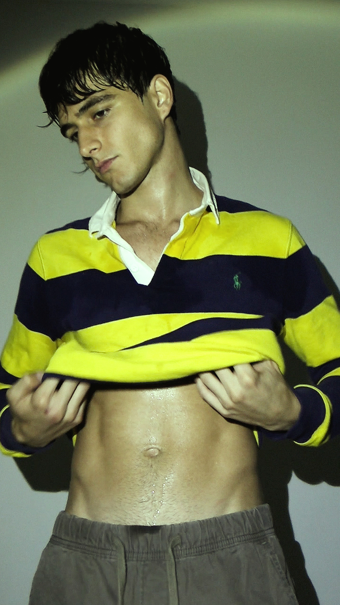 Ron Wan with model Luca Bold of Ice Management and Quest Artists photographed in Hong Kong.
