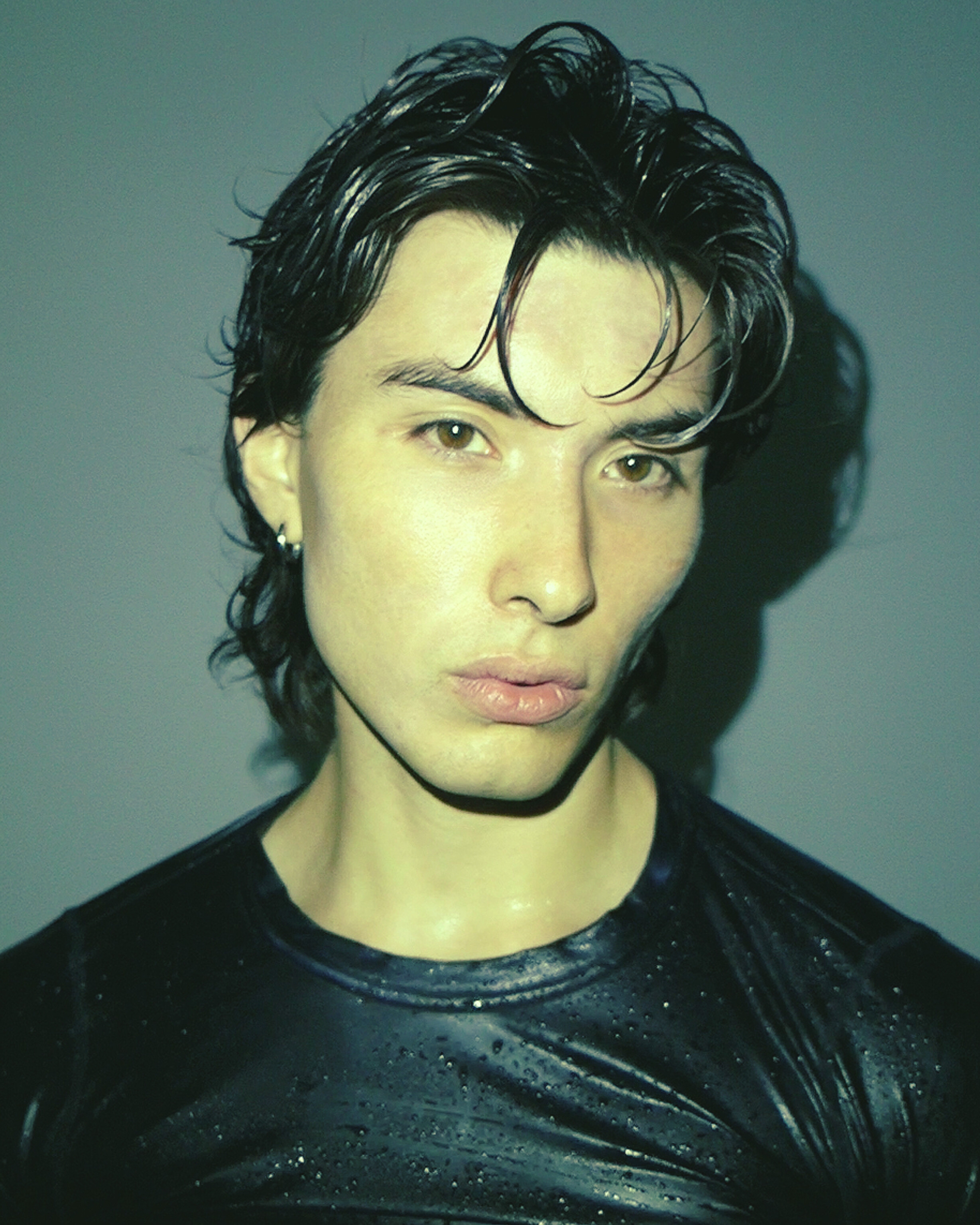 Ron Wan with Jai Madox with Quest Artist Models and Finesse Models Australia. Photographed in Hong Kong wearing Karmuel Young.