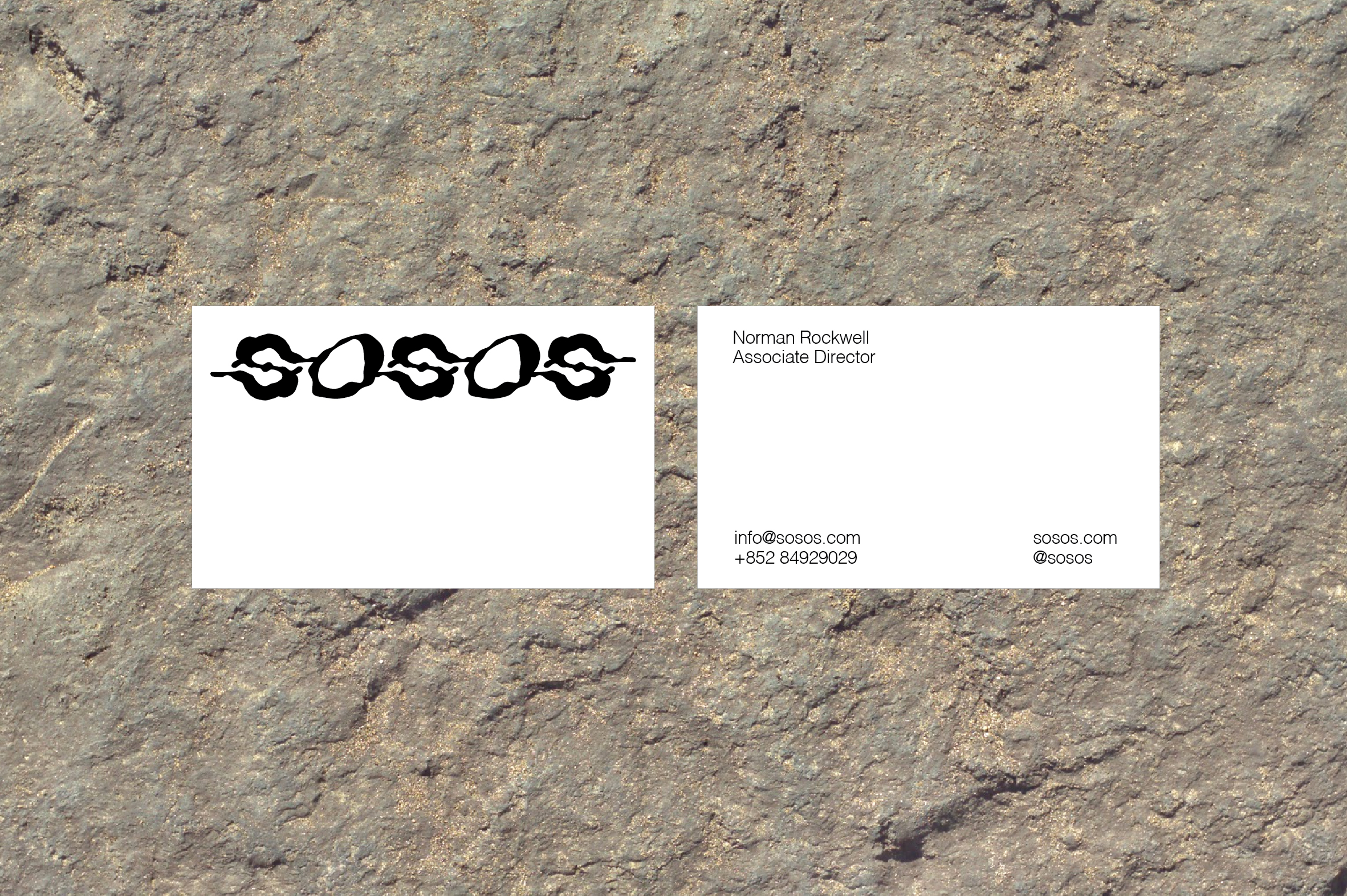 Ron Wan design and development for new music, sound, event, and production company SOSOS.