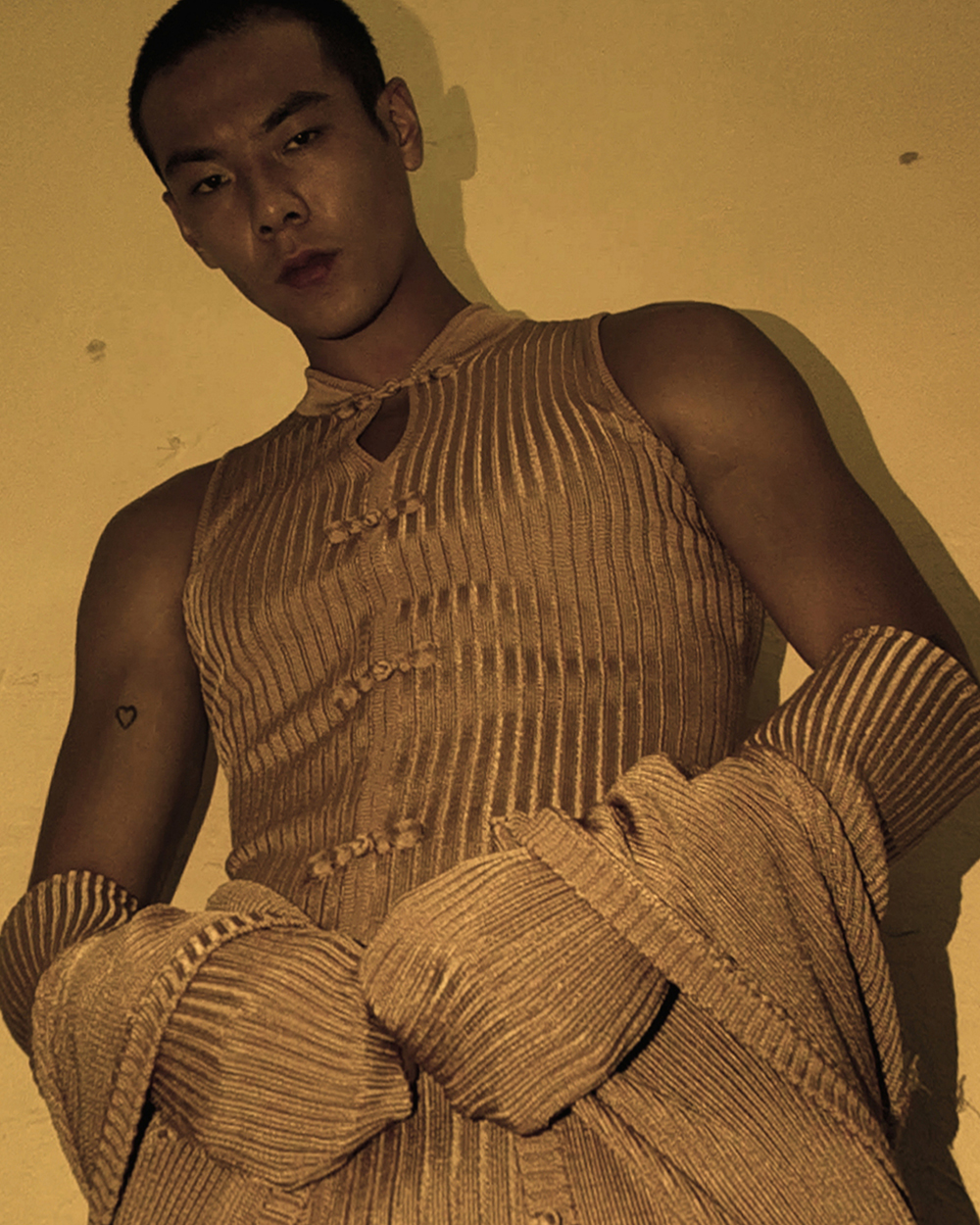 Ron Wan with model Jonathon Wong in Yat Pit