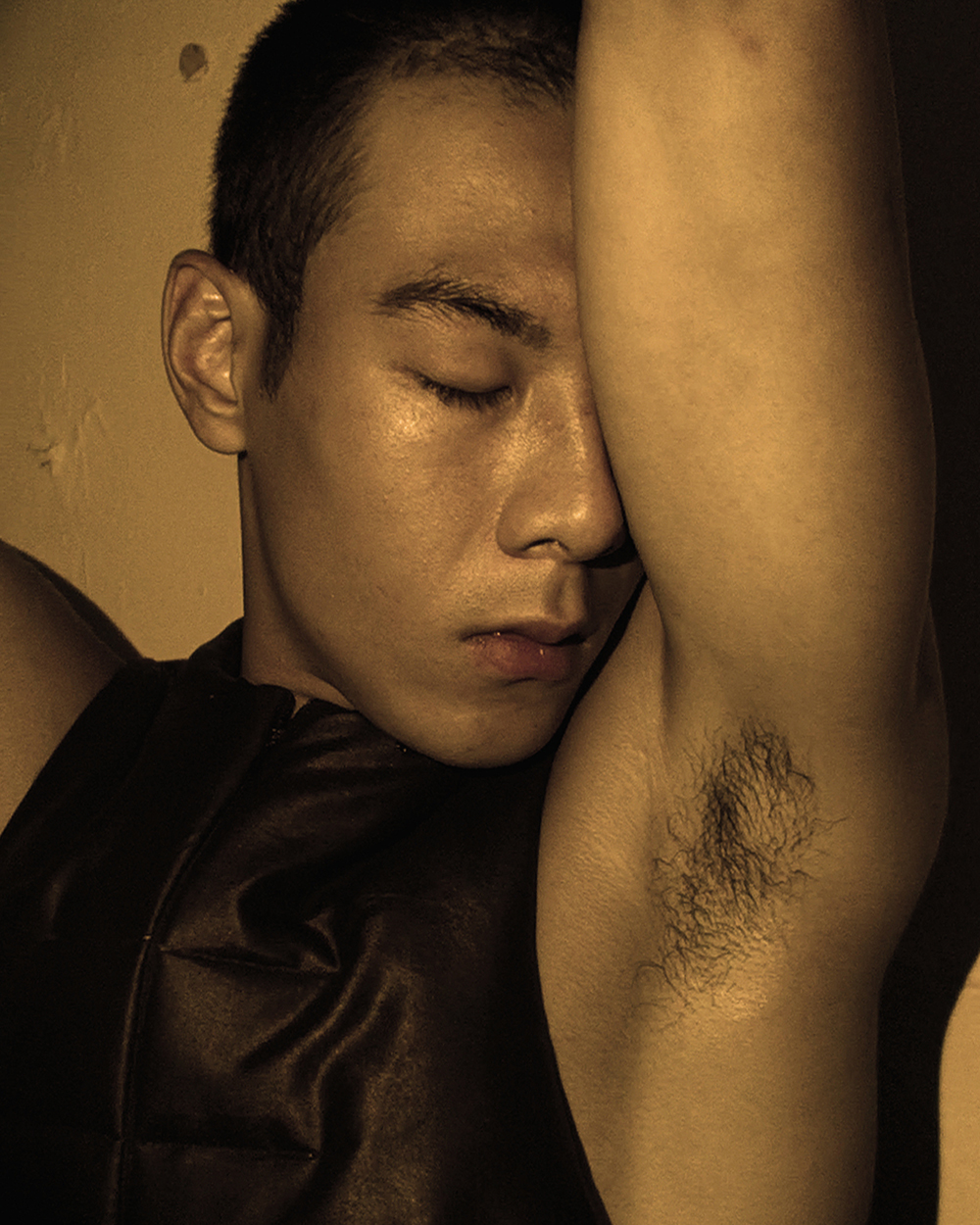 Ron Wan with model Jonathon Wong in Yat Pit