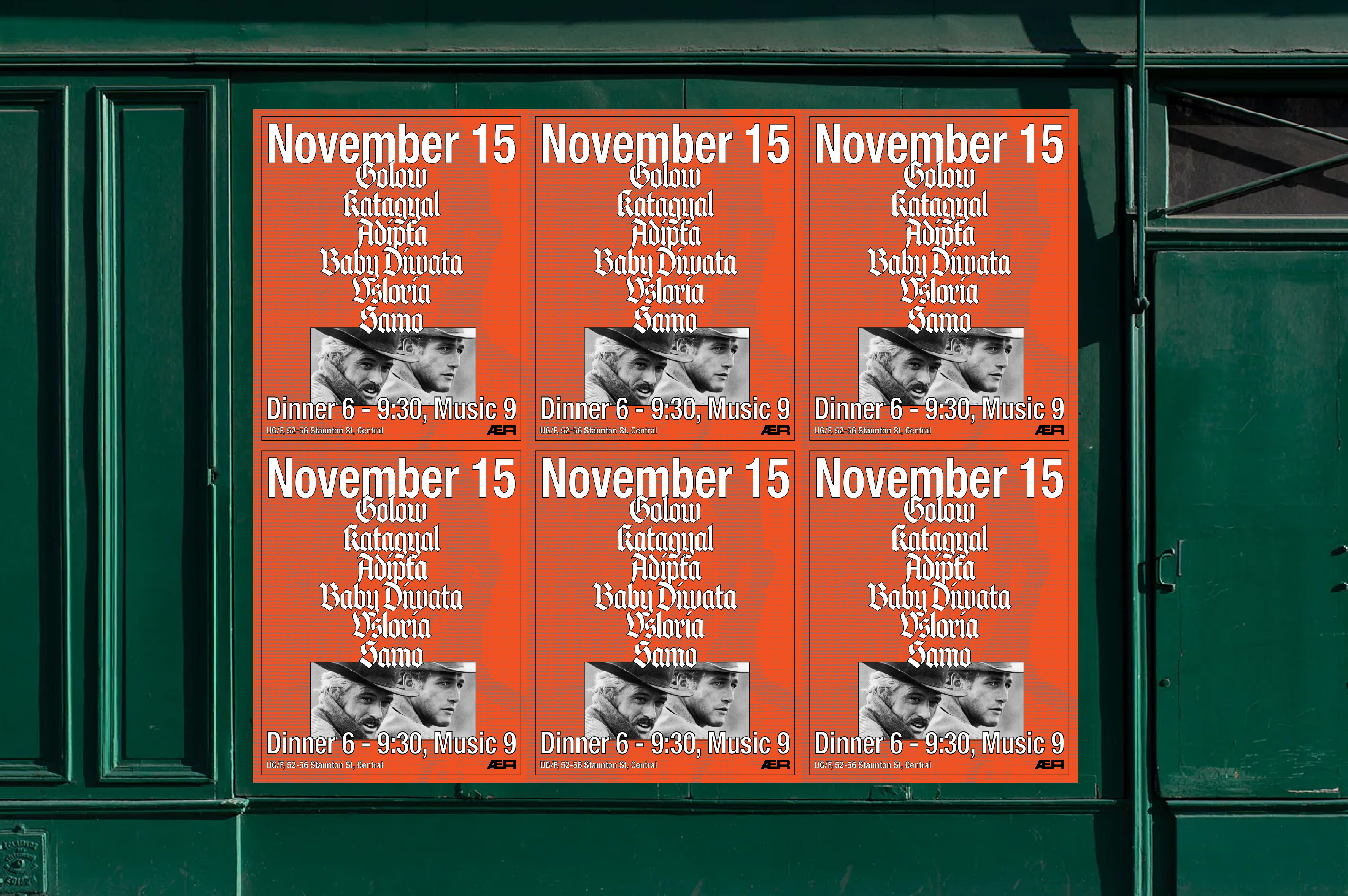 Design and Production of HouseWarming at AER Aesthetic Radio in Central, Hong Kong. Hosted by Ron Wan and Sean O'Connor with cocktails by Nikita Matveev featuring Gothgirl 72 by Ron Wan, Neon Cider, and Heroes Beer Company.