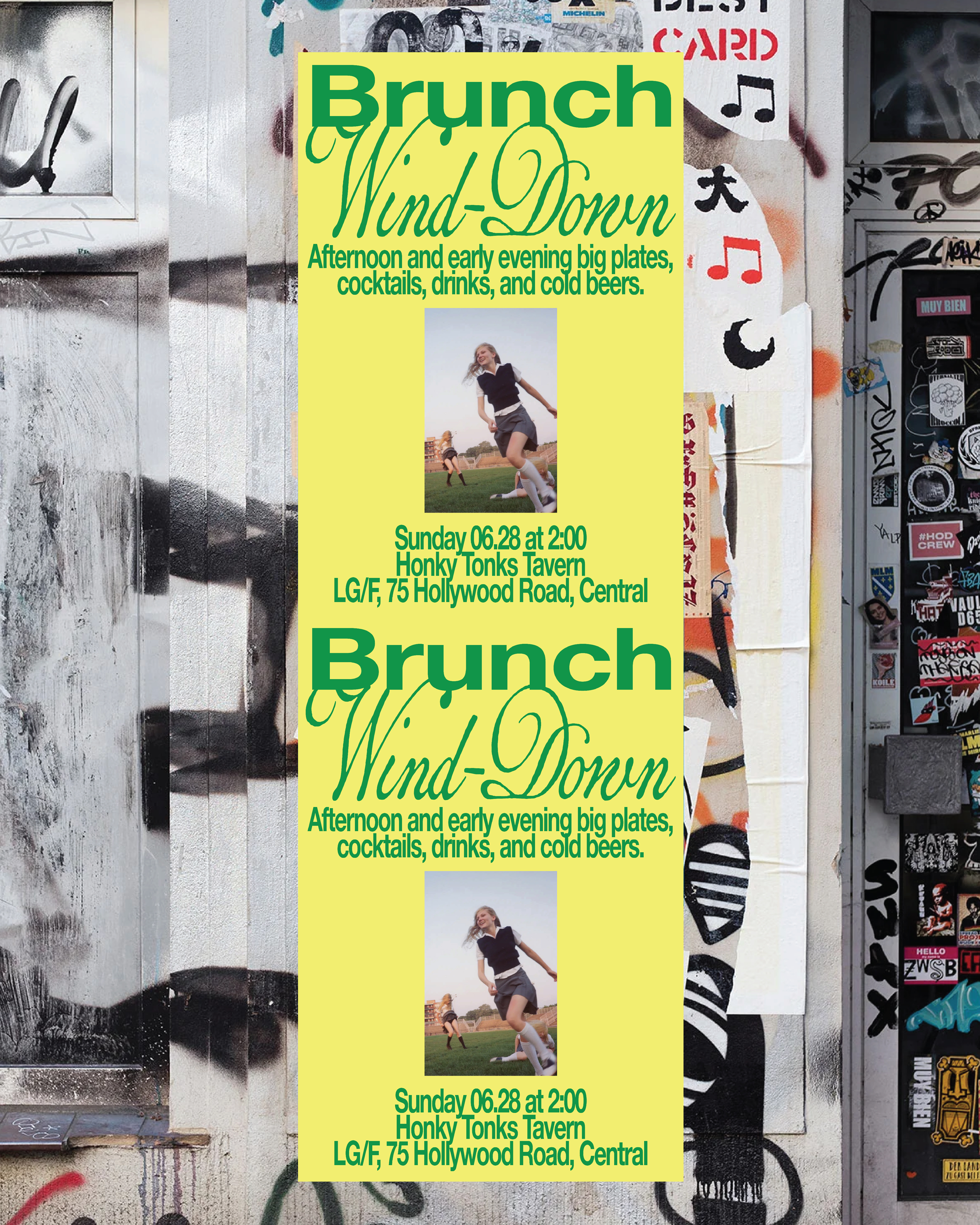 Design and Production of Brunch Wind-Down at Honky Tonks Tavern in Central, Hong Kong. Hosted by Ron Wan and Jennifer Tang with cocktails by featuring 777 Red Sour powered by Black Kite Brewery and Hereoes Beer Company.