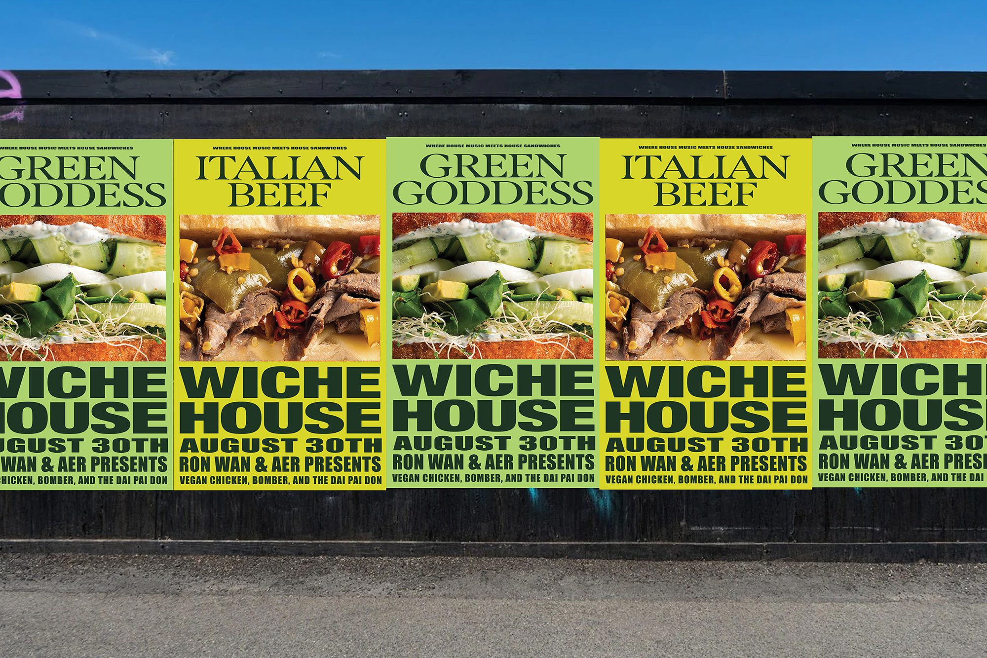 Ron Wan: Wiche House at Rootdown Ron Wan presents Wiche House hosted at Aer in Central, Hong Kong. Featuring music by Vegan Chicken, Bomber, and The Dai Pai Don with sandwiches by Andy Mast.