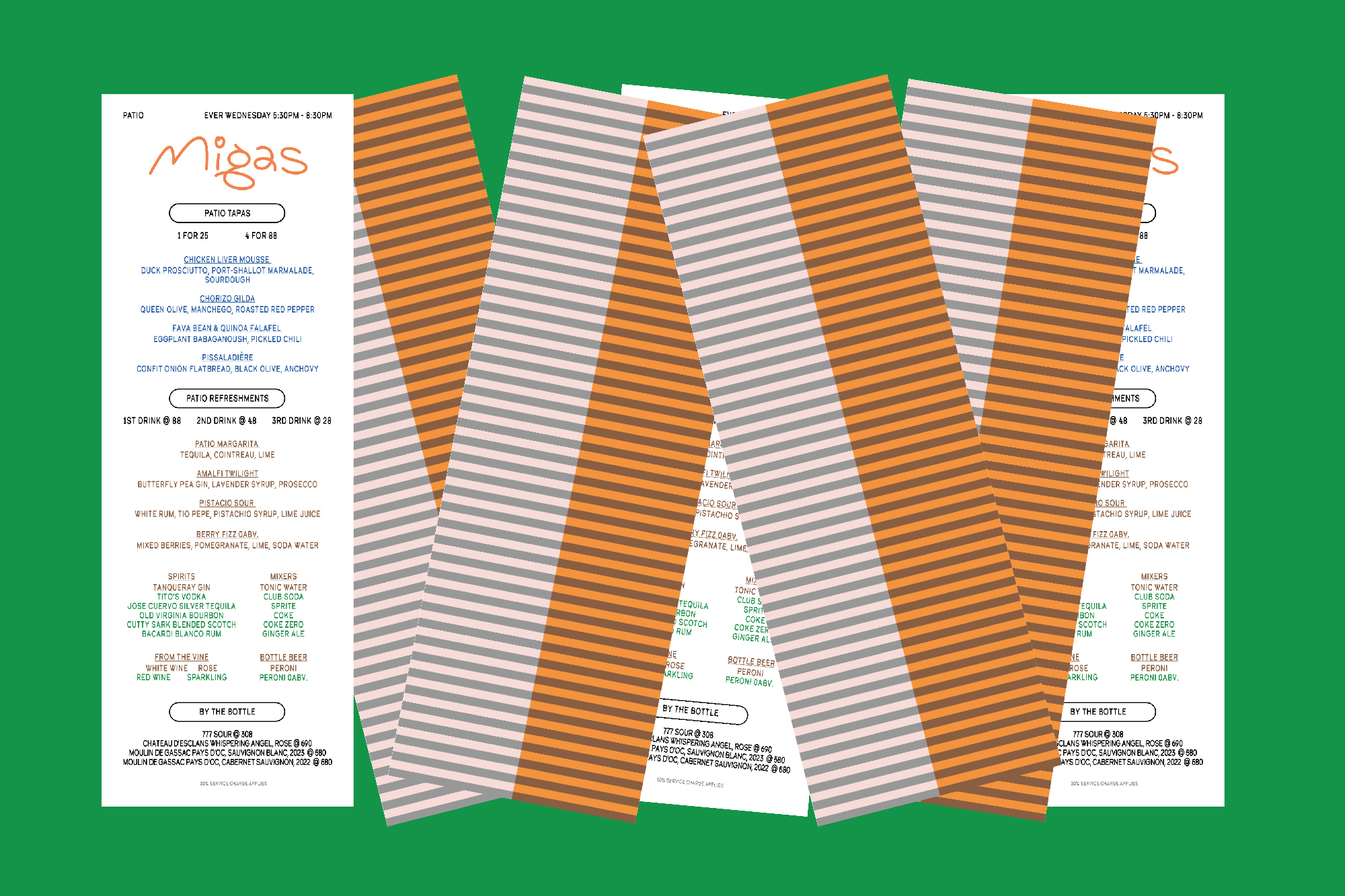 Ron Wan and Nathan Cornish presents Patio at Migas Hong Kong. Every Wednesday featuring new drinks, cocktails, and tapas in H Queen's at 80 Queen's Road Central.